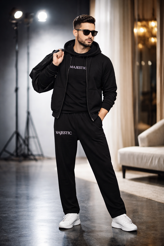 MAJESTIC Pantalon noir unisex